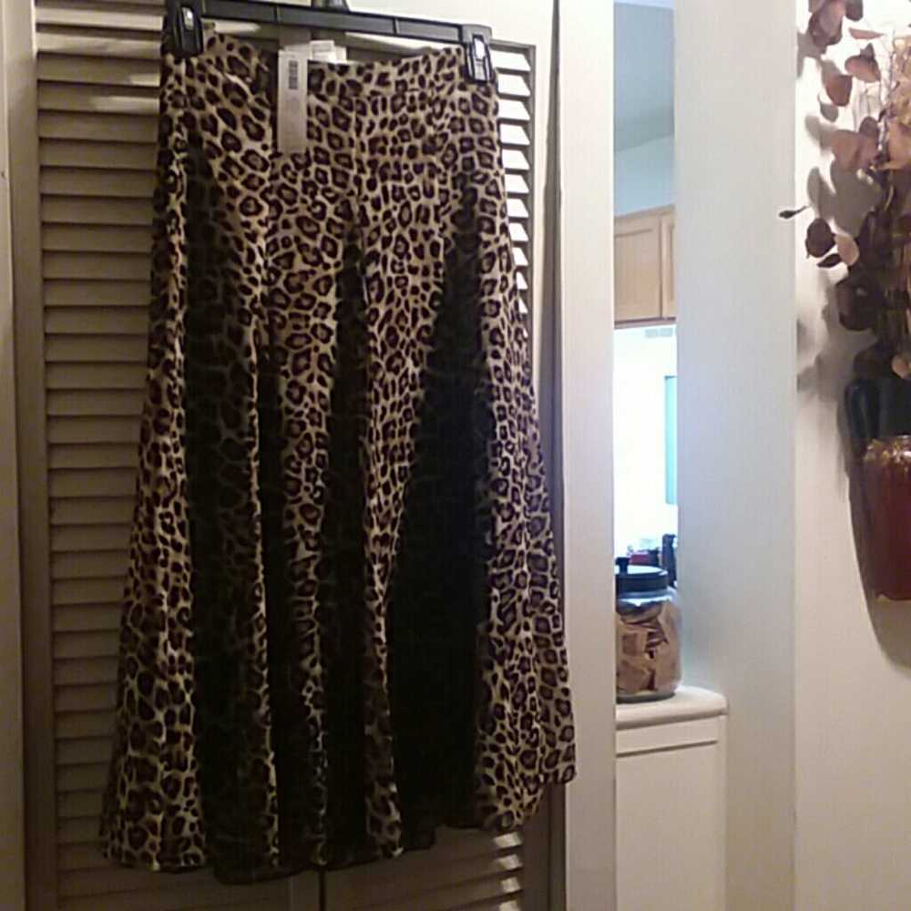 Chicos animal print skirt